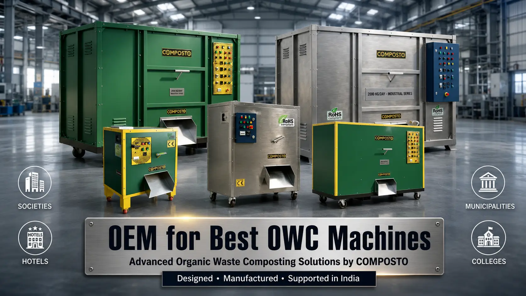 COMPOSTO organic waste converter machine